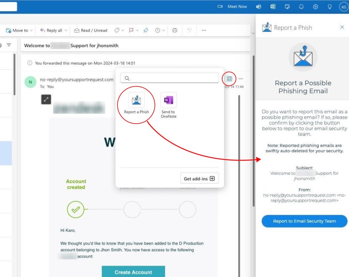 How to Report a Phish on Outlook